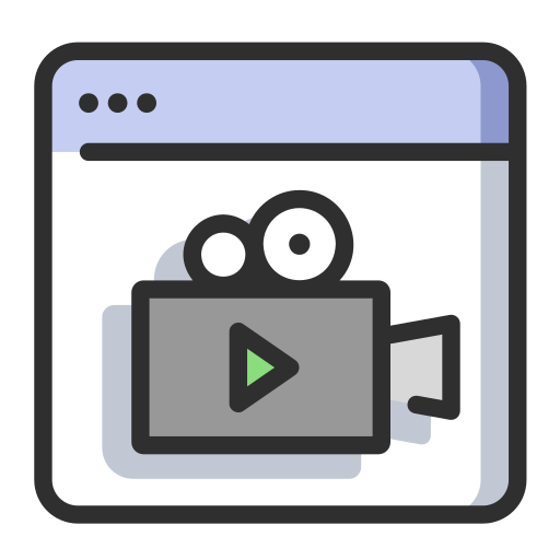 reproductor de video icono gratis