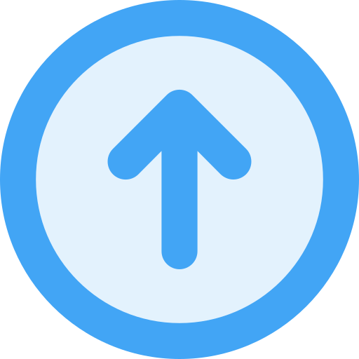 blue up arrow icon