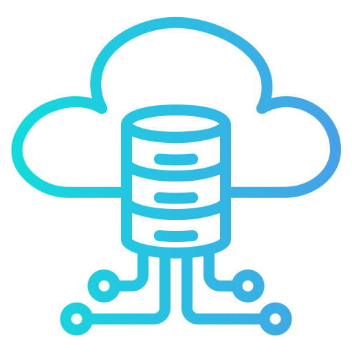 datos en la nube icono gratis