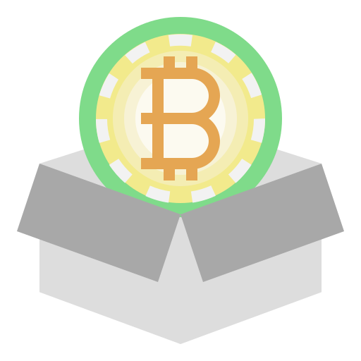 almacenamiento de bitcoin icono gratis