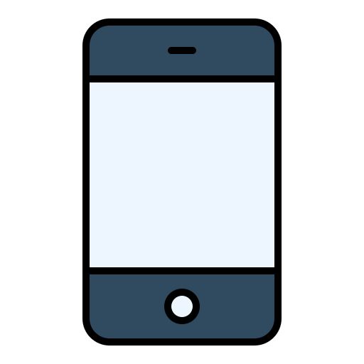 Mobile phone Generic Outline Color icon