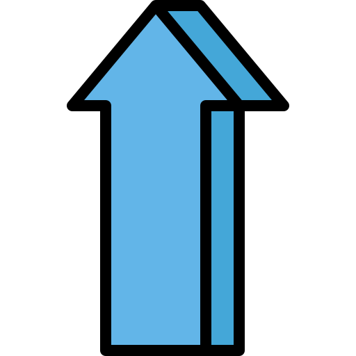 flecha hacia arriba icono gratis