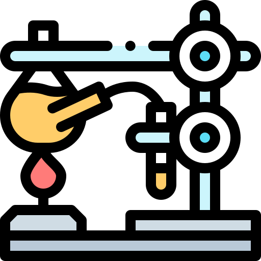 Lab Detailed Rounded Lineal color icon