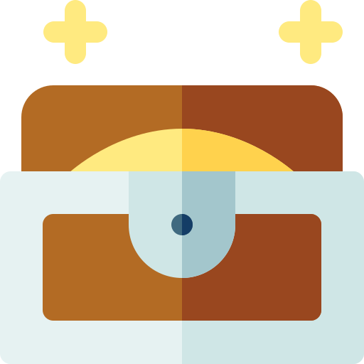 Treasure Basic Rounded Flat Icon