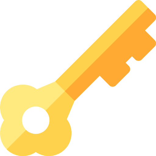 Key Basic Rounded Flat icon