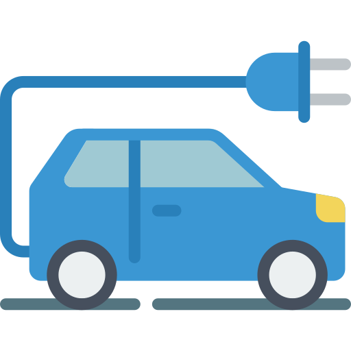coche eléctrico icono gratis