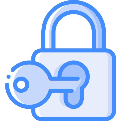 Padlock Basic Miscellany Blue icon