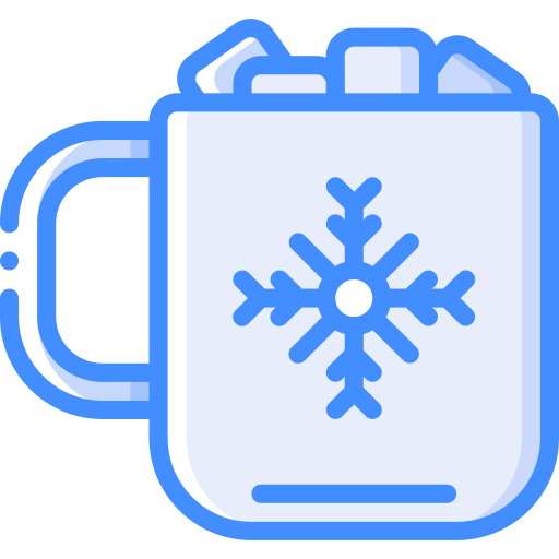 Hot chocolate Basic Miscellany Blue icon