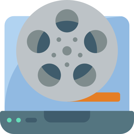 carrete de película icono gratis