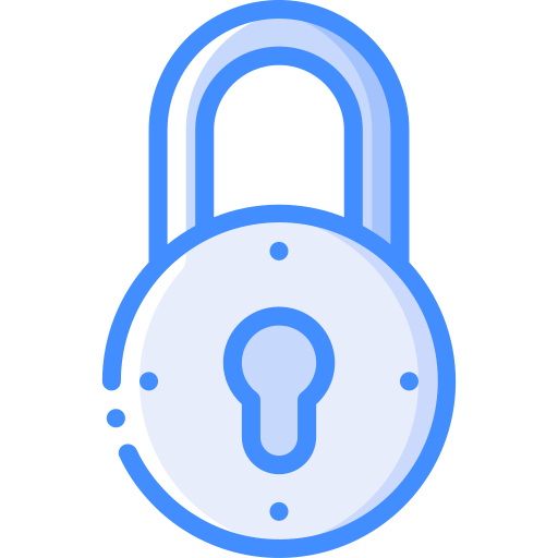 Padlock Basic Miscellany Blue icon