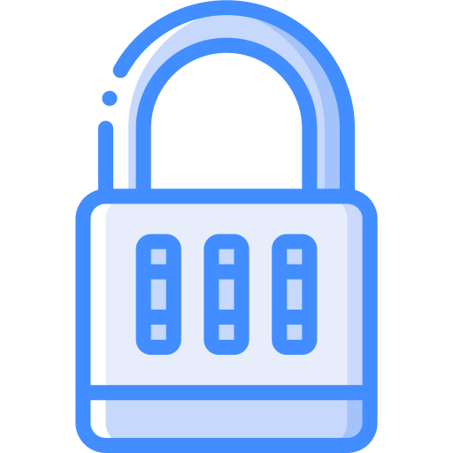 Padlock Basic Miscellany Blue icon