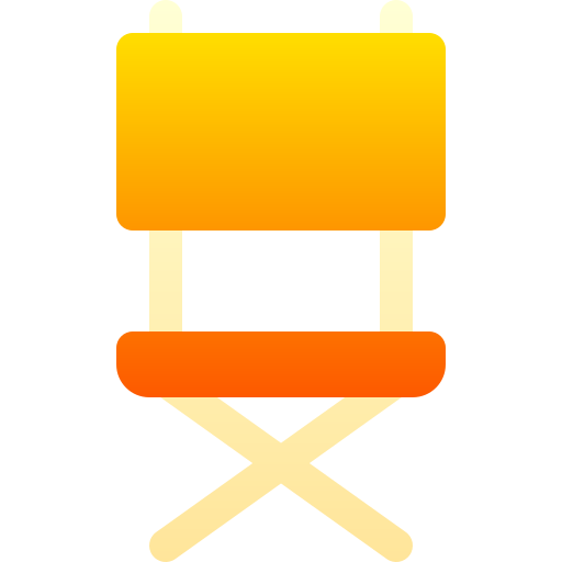 silla de director icono gratis