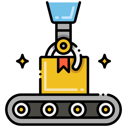 producción icono gratis