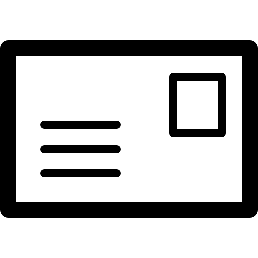 estampilla icono gratis