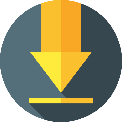 flecha hacia abajo icono gratis