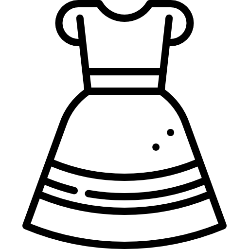 vestido de comunion icono gratis