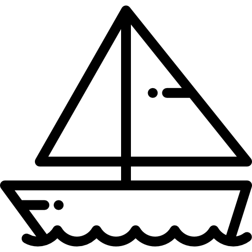 Sailboat Detailed Rounded Lineal icon