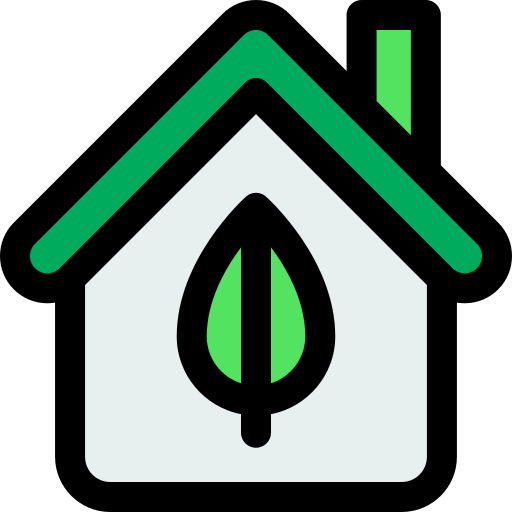 casa ecológica icono gratis