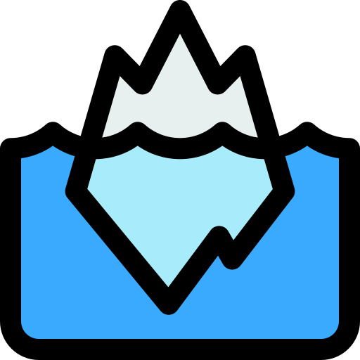 Iceberg Generic Outline Color icon