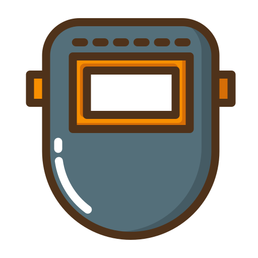 Welding mask Generic Outline Color icon