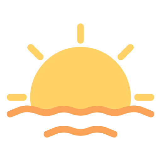 puesta de sol icono gratis