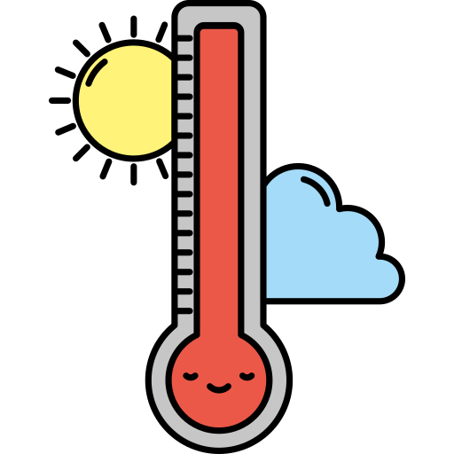 alta temperatura icono gratis