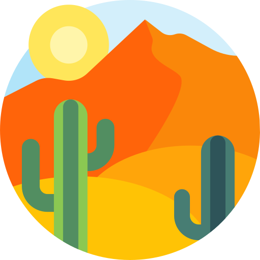 Desert Detailed Flat Circular Flat icon