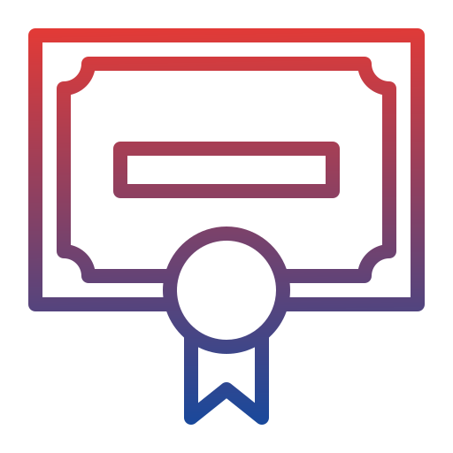 certificado icono gratis