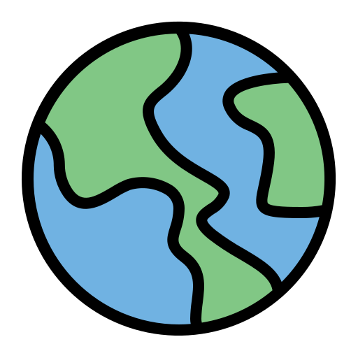 Earth Generic Outline Color icon