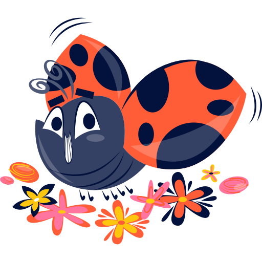 Free Vector  Cute ladybug animal cartoon sticker