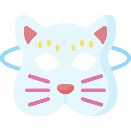 máscara de gato icono gratis