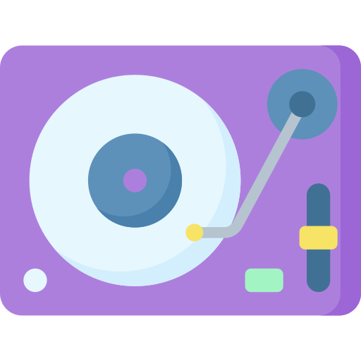 Turntable - Free music icons