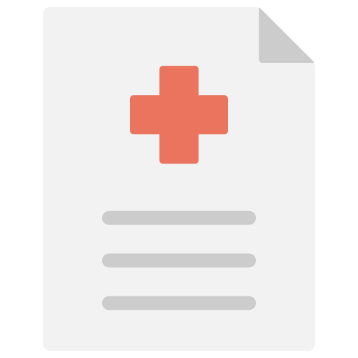 informe médico icono gratis