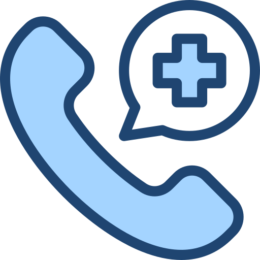 Emergency call Generic Blue icon