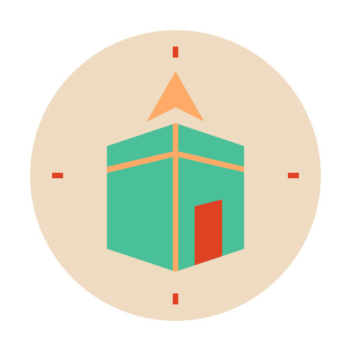 qibla Icône gratuit qibla Icône gratuit