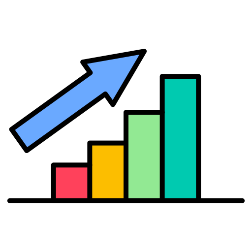 Growth Generic Outline Color icon