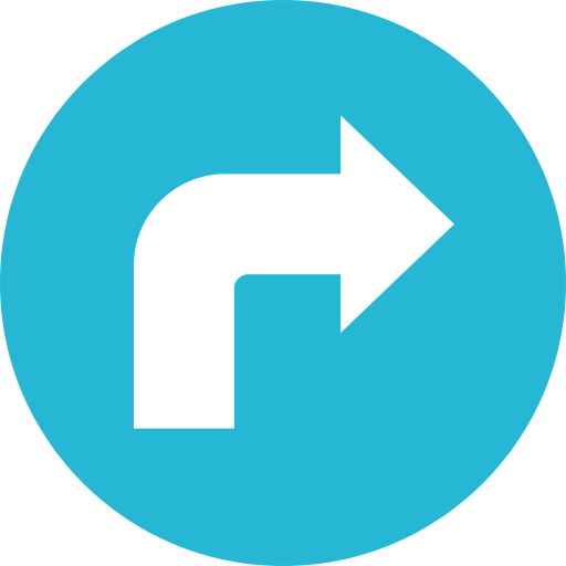 Turn right free icon