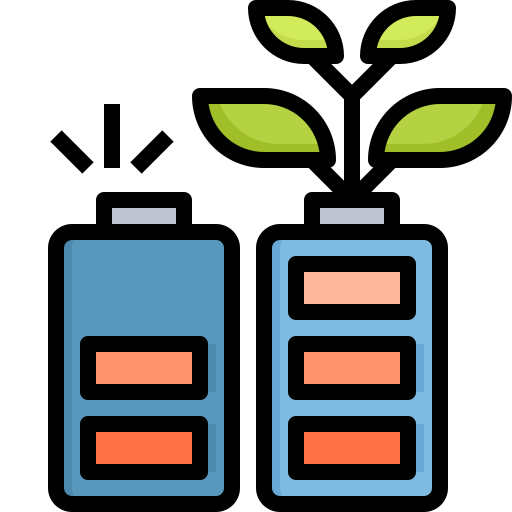 batería ecológica icono gratis