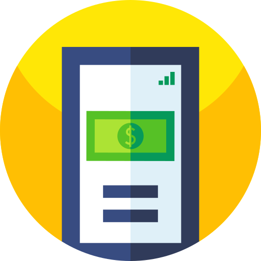 banca en línea icono gratis