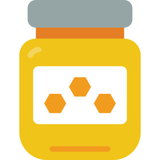 Honey jar Basic Miscellany Flat icon