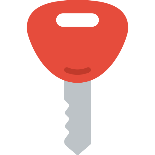 Car key Basic Miscellany Flat icon