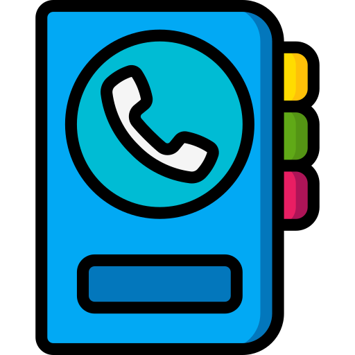 directorio telefónico icono gratis