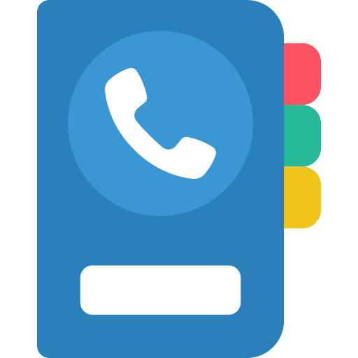 directorio telefónico icono gratis