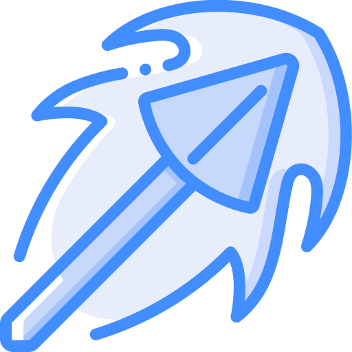 Arrow Basic Miscellany Blue icon