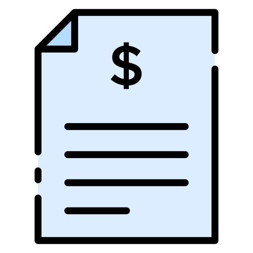 Invoice Good Ware Lineal Color icon