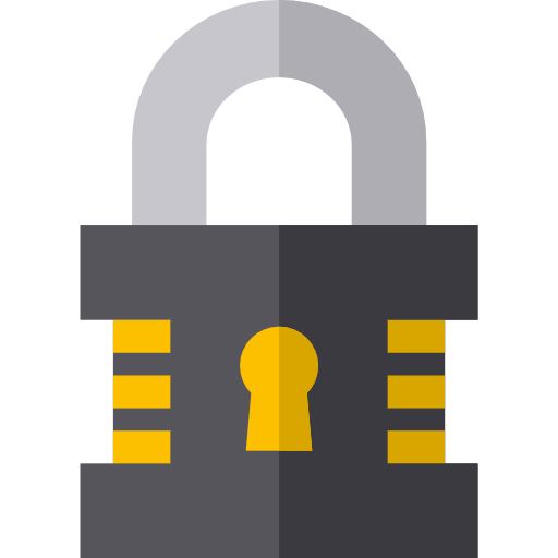 Padlock Basic Straight Flat icon