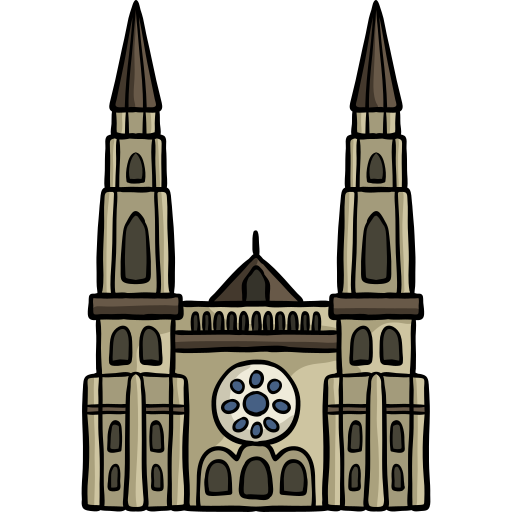 catedral de chartres icono gratis