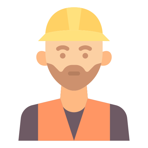 Construction worker - free icon