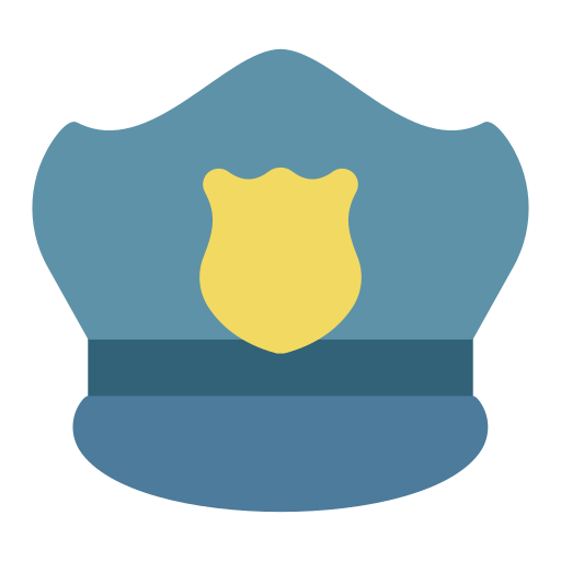 sombrero de policia icono gratis