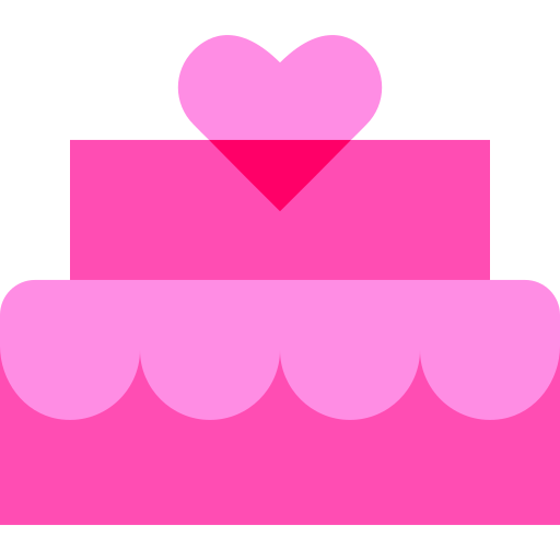 pastel de bodas icono gratis